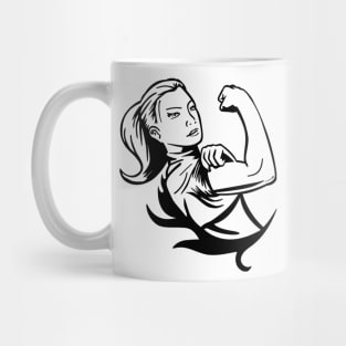 woman strong Mug